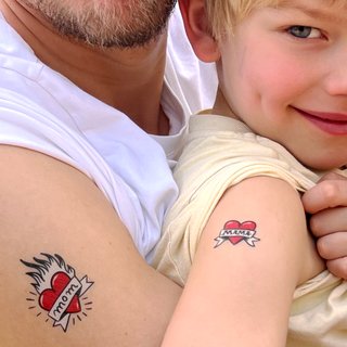 Papa & Kind Team Tattoos 90 Stck